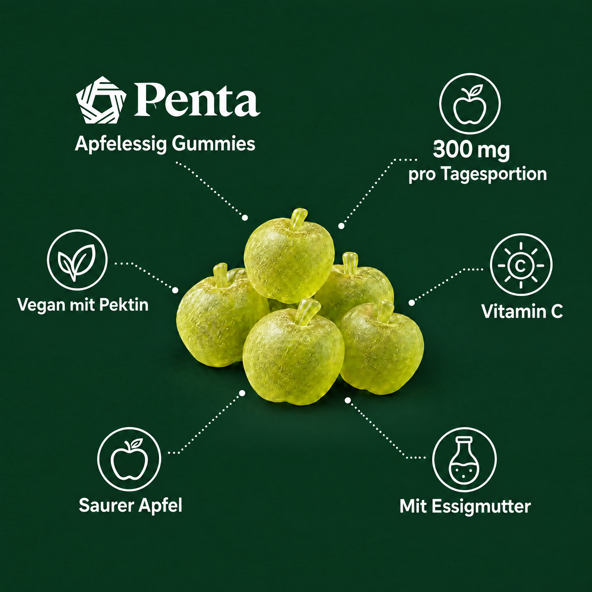 PENTA Apfelessig Gummies