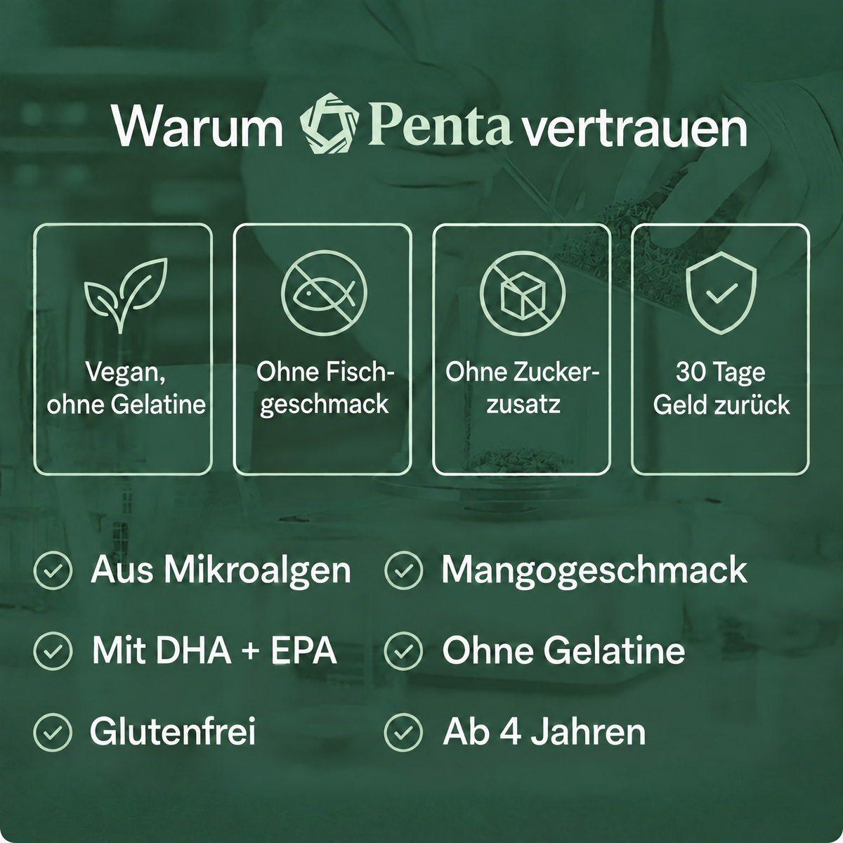 PENTA Omega-3 Algenöl Gummies